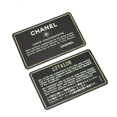 chanel carte d authenticite price|how to check chanel authenticity.